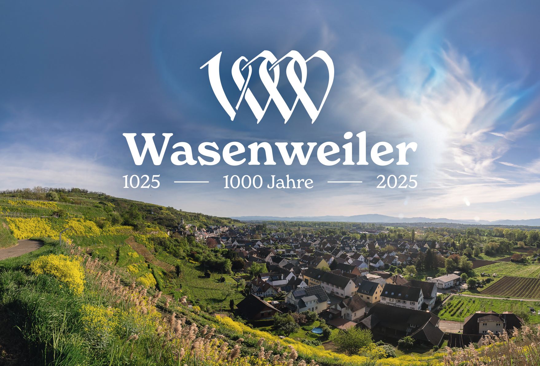 1000 Jahre WW Ortsschild