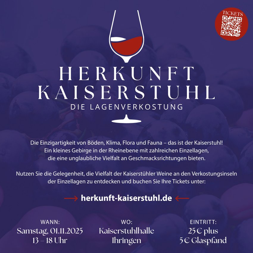 Herkunft Kaiserstuhl – Die Lagenverkostung
